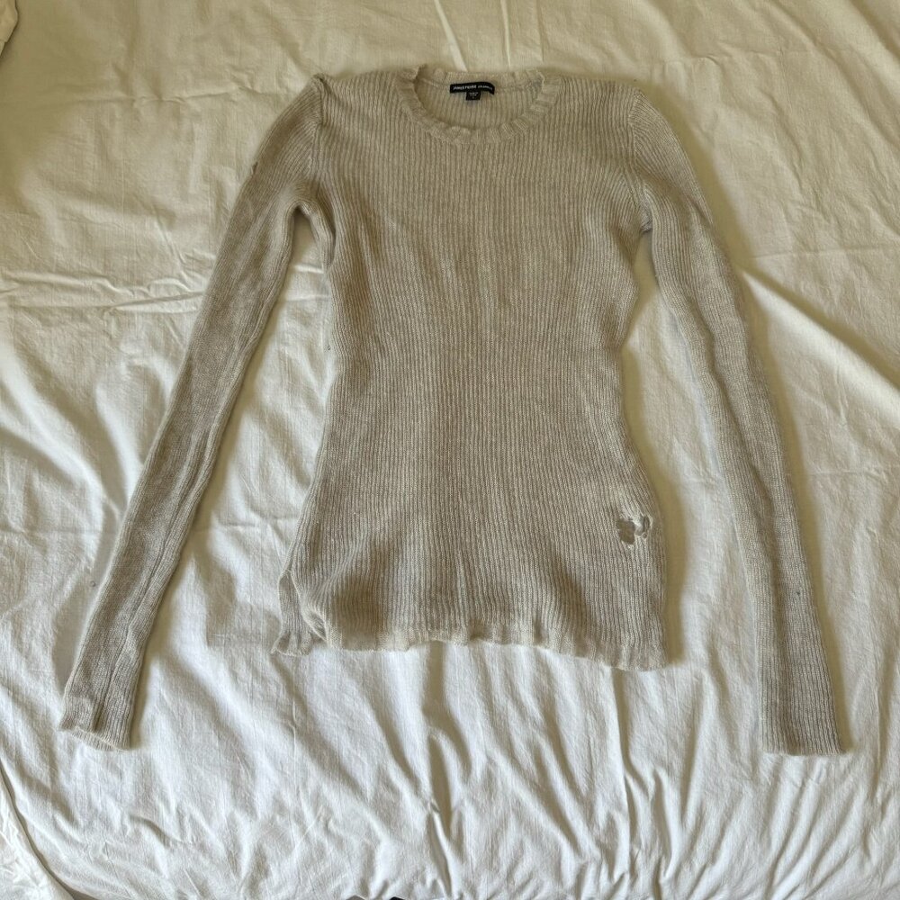 1 Grey James Perse Cashmere Sweater